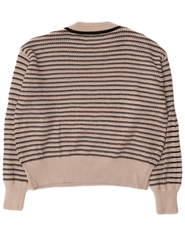 Marks & Spencer Pull à col rond pour femme UK 14 Medium Off White