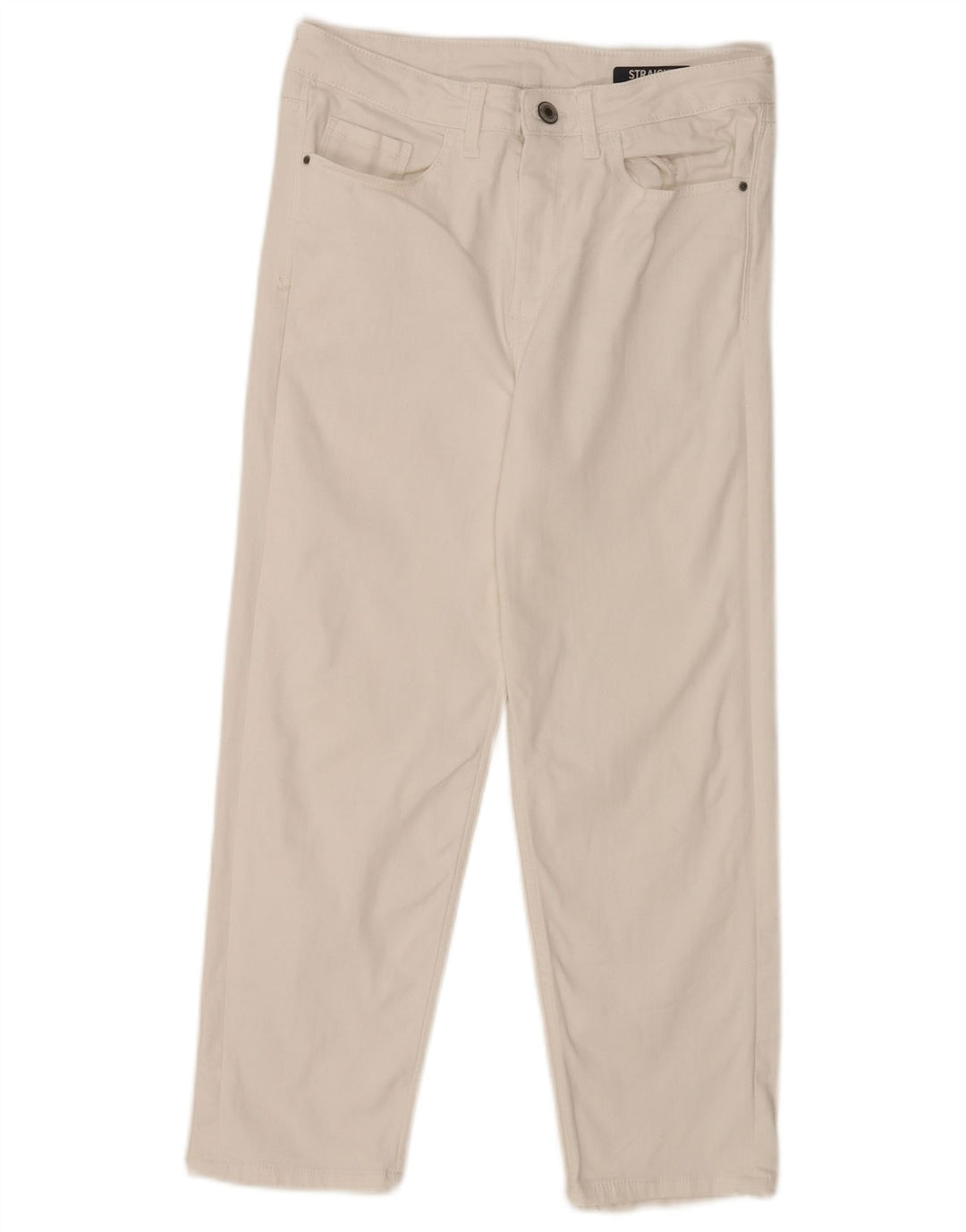 Marks & Spencer Jean court pour femme UK 12 Medium W28 L23 Coton blanc