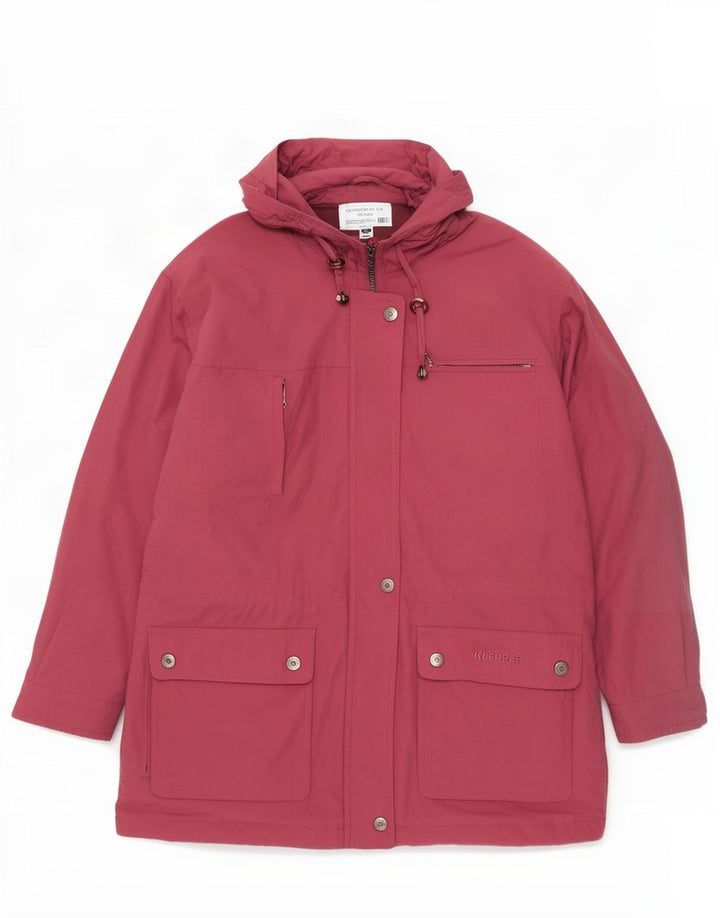 Klepper Veste Parka Oversize À Capuche Femme IT 46 Large Rose Polyamide