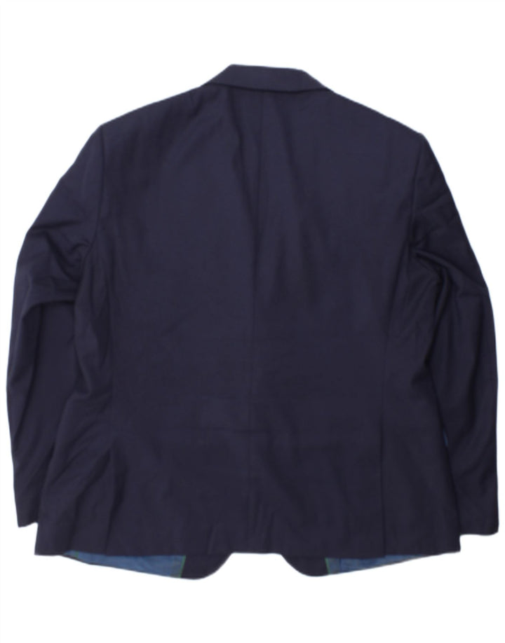 Marks & Spencer Veste blazer coupe régulière à 2 boutons pour homme UK 44 XL Bleu marine