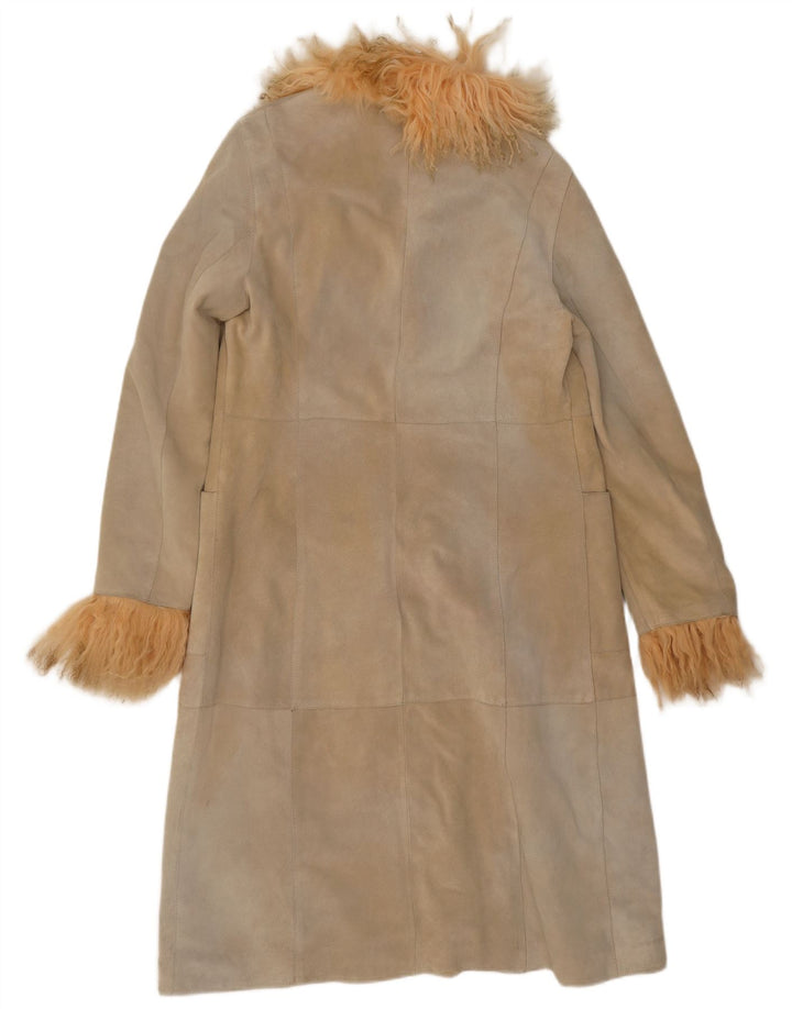 Jet Plane Manteau en Daim Femme IT 42 Cuir Beige Moyen