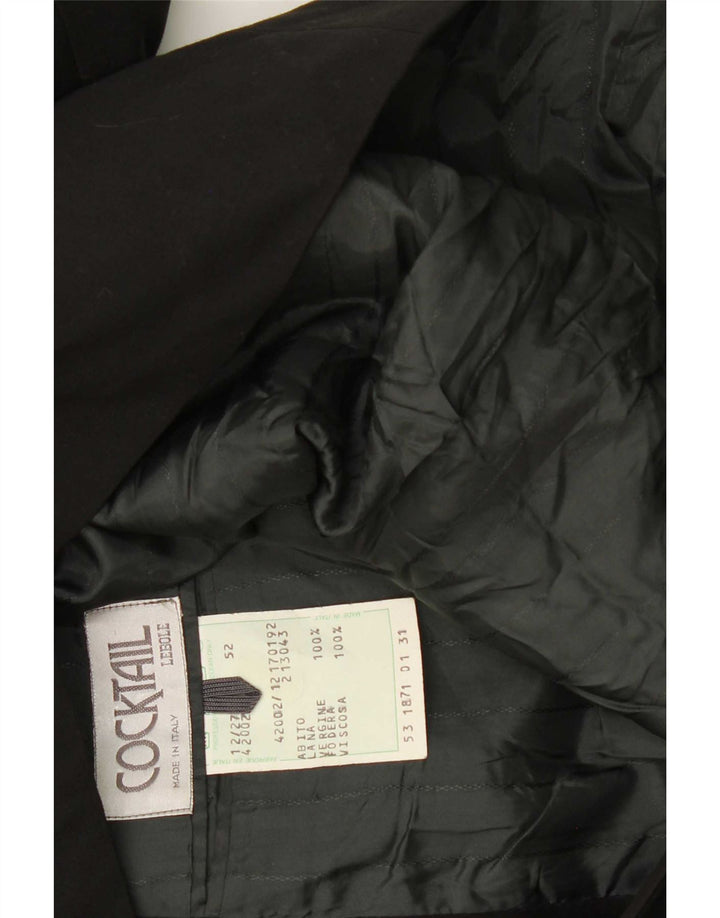Lebole Veste Blazer Croisée Homme IT 52 XL Laine Vierge Noire