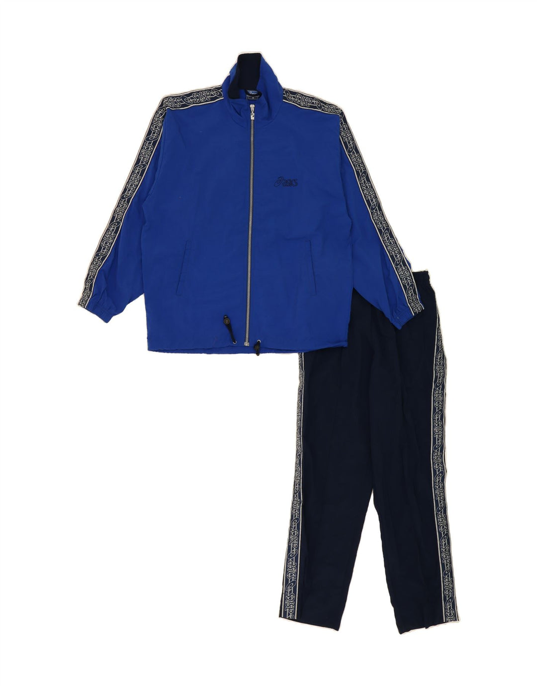 ASICS Survêtement Graphic Full Homme Bleu Moyen Nylon Colorblock