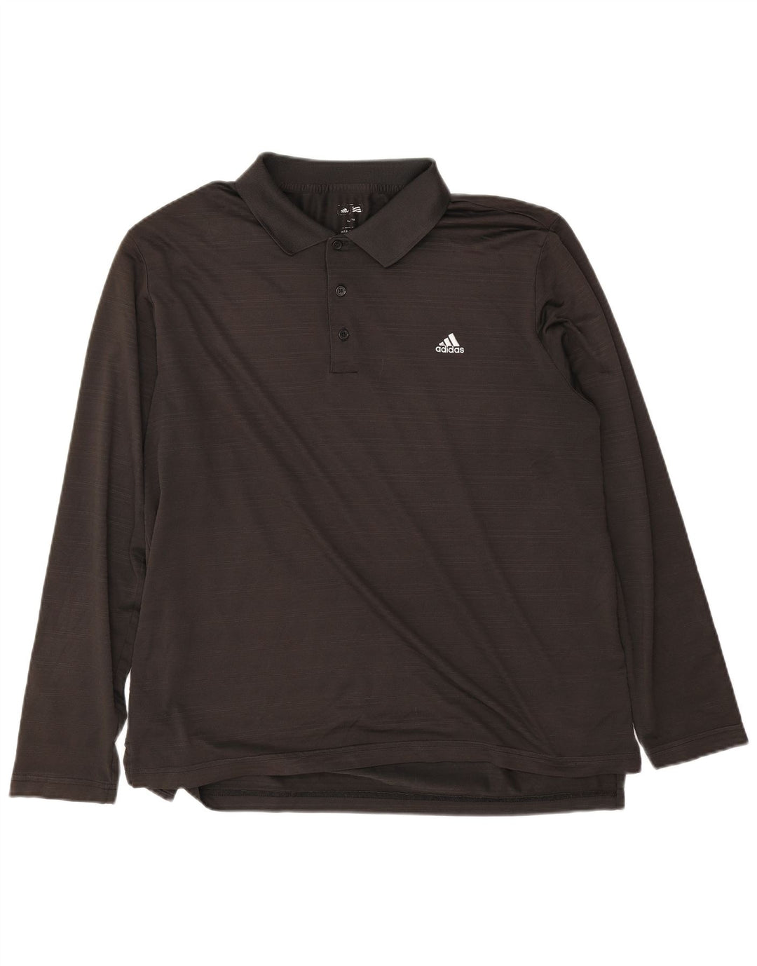 Adidas Polo à manches longues pour homme XL Noir Polyester