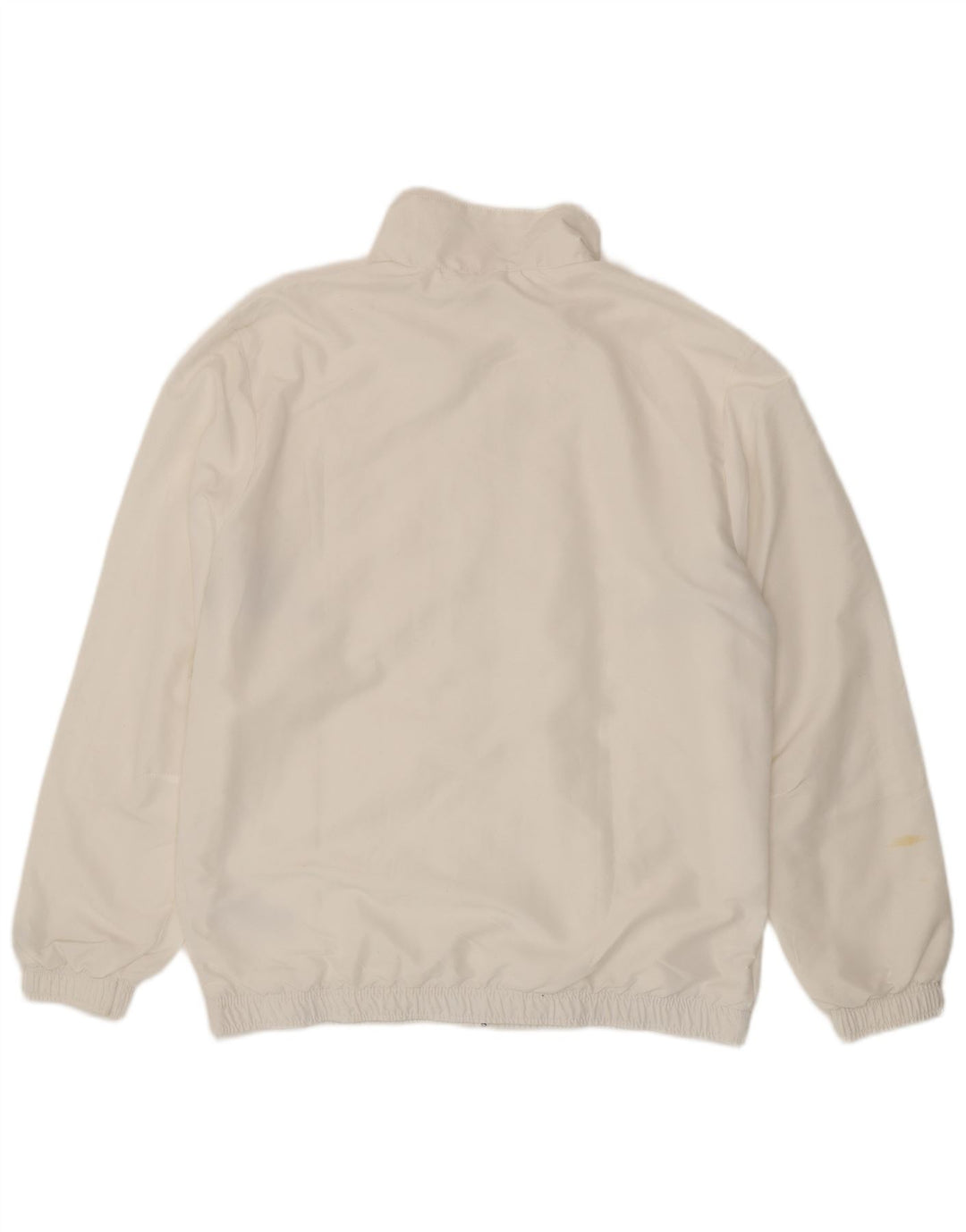 Puma Veste de survêtement graphique pour femme Large Blanc Colorblock Polyester