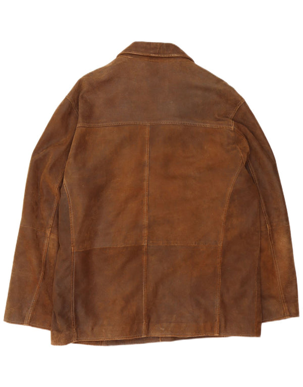 TRAPPER Veste en Cuir Homme IT 56 3XL Cuir Marron