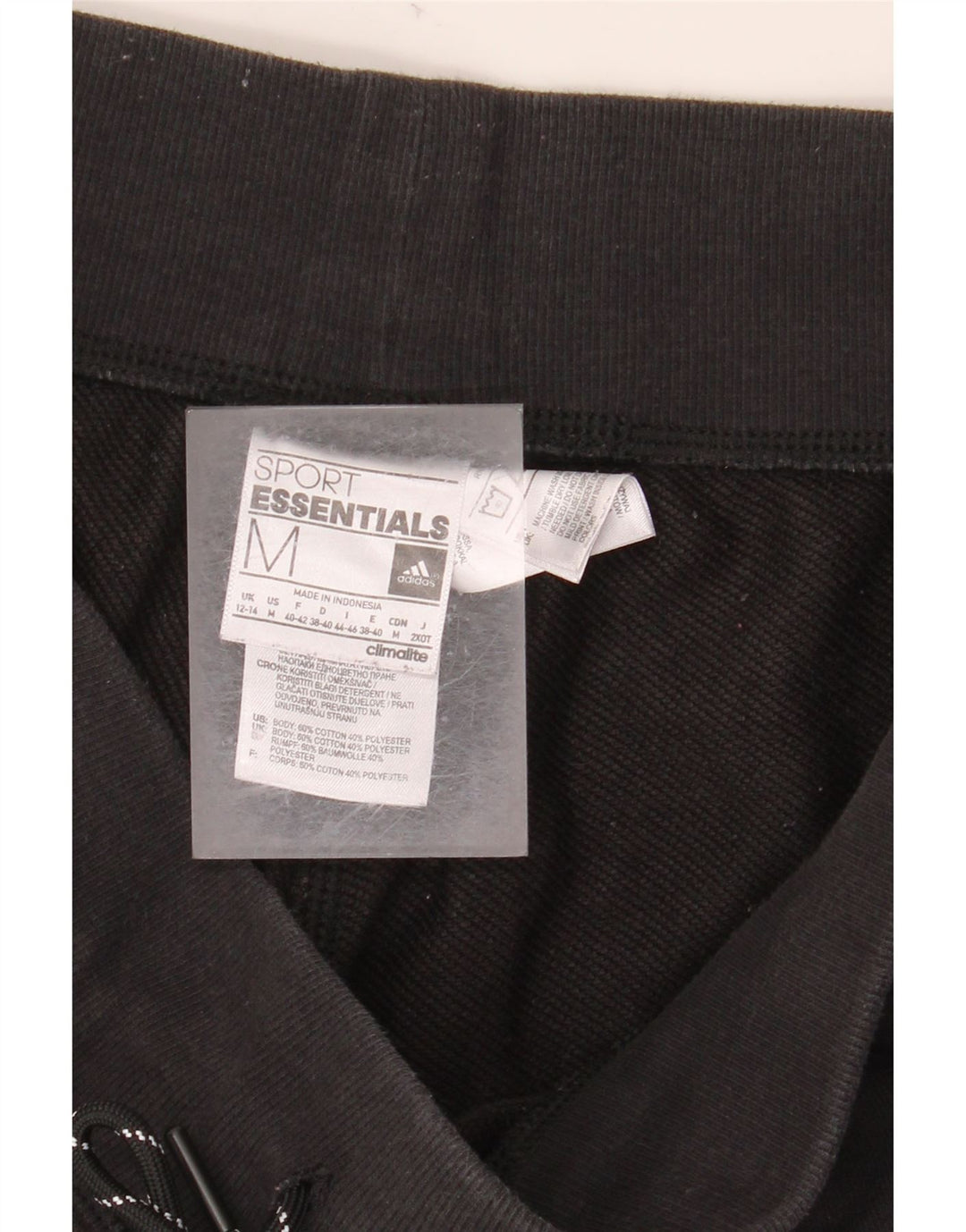 ADIDAS Pantalon de survêtement graphique pour femme UK 12/14 Noir moyen