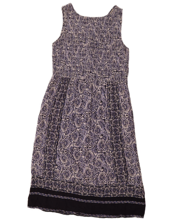Fat Face Robe fourreau sans manches pour femme UK 44 Large Bleu marine Paisley