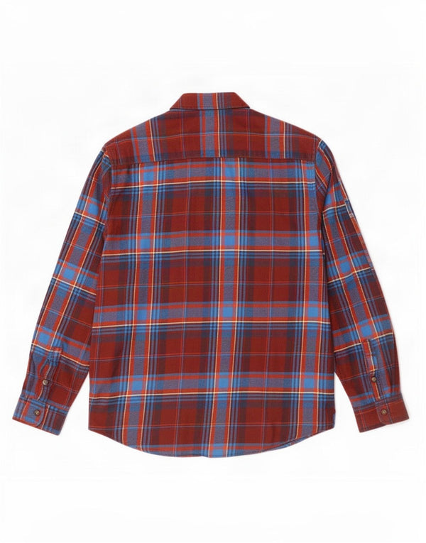 Wrangler Chemise slim en flanelle pour homme XL Rouge à carreaux en coton