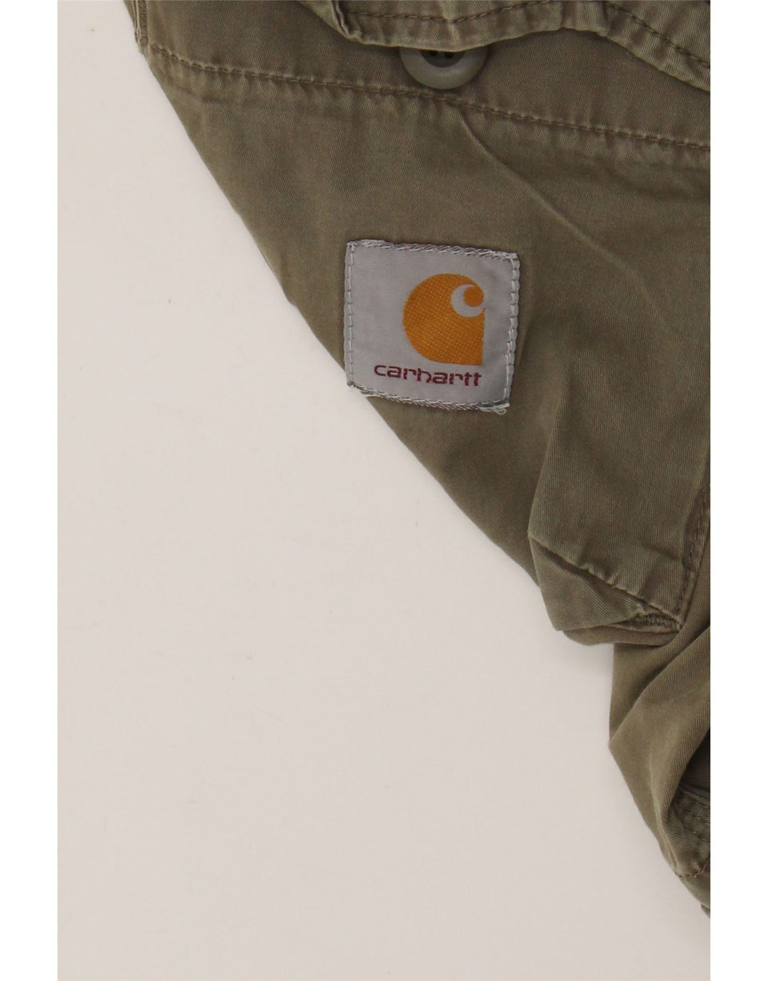 CARHARTT Short Cargo Homme W30 Coton Kaki Moyen