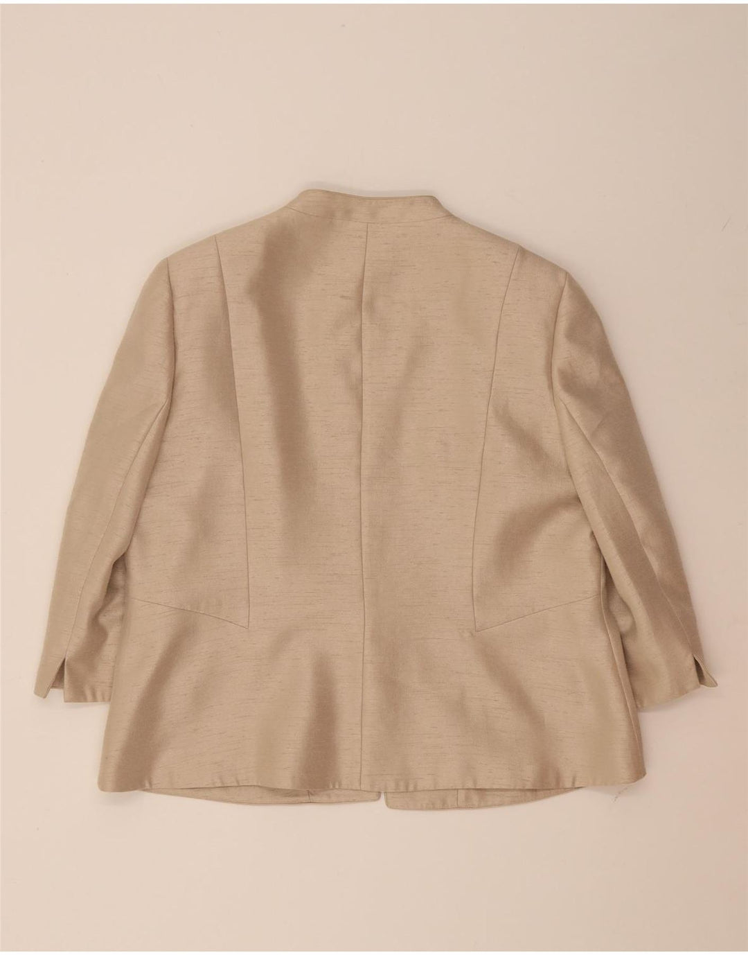 JACQUES VERT Womens 1 Button 3/4 Sleeve Blazer Jacket UK 20 2XL Beige Vintage Jacques Vert and Second-Hand Jacques Vert from Messina Hembry 