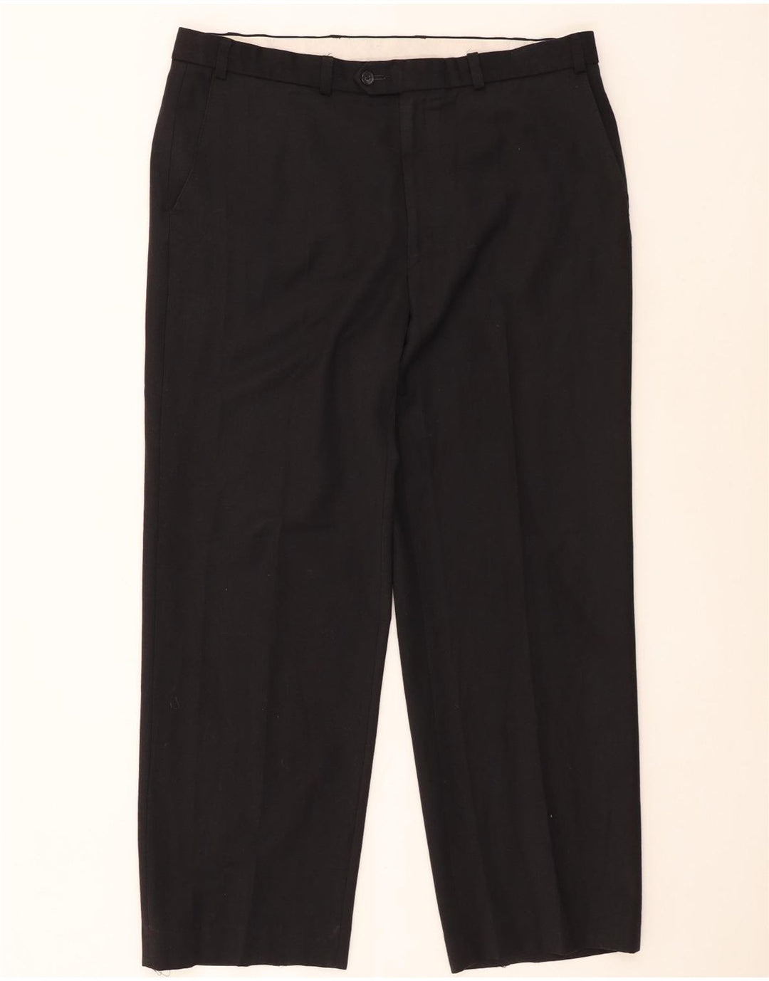 Marks & Spencer Pantalon Chino Droit Homme W38 L29 Noir Polyester