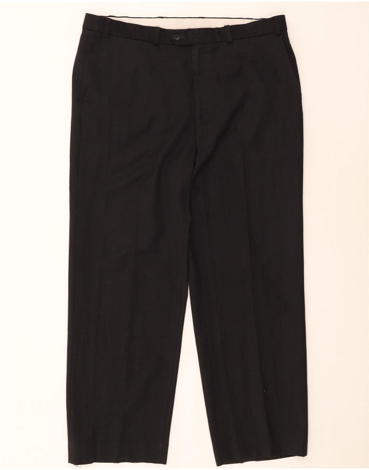 Marks & Spencer Pantalon Chino Droit Homme W38 L29 Noir Polyester