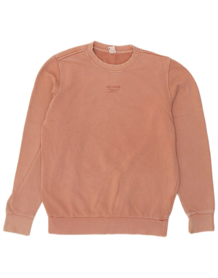 Reebok Sweatshirt Jumper Small Rose Coton Homme
