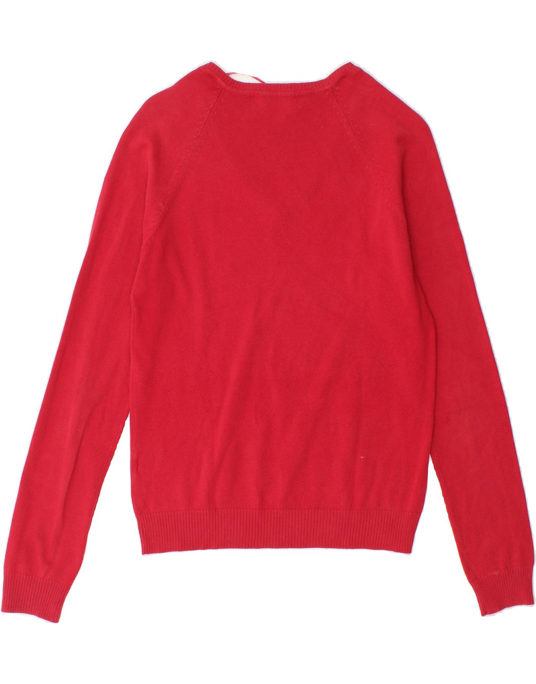 ZARA Womens V-Neck Jumper Sweater UK 14 Large Red Vintage Zara and Second-Hand Zara from Messina Hembry 