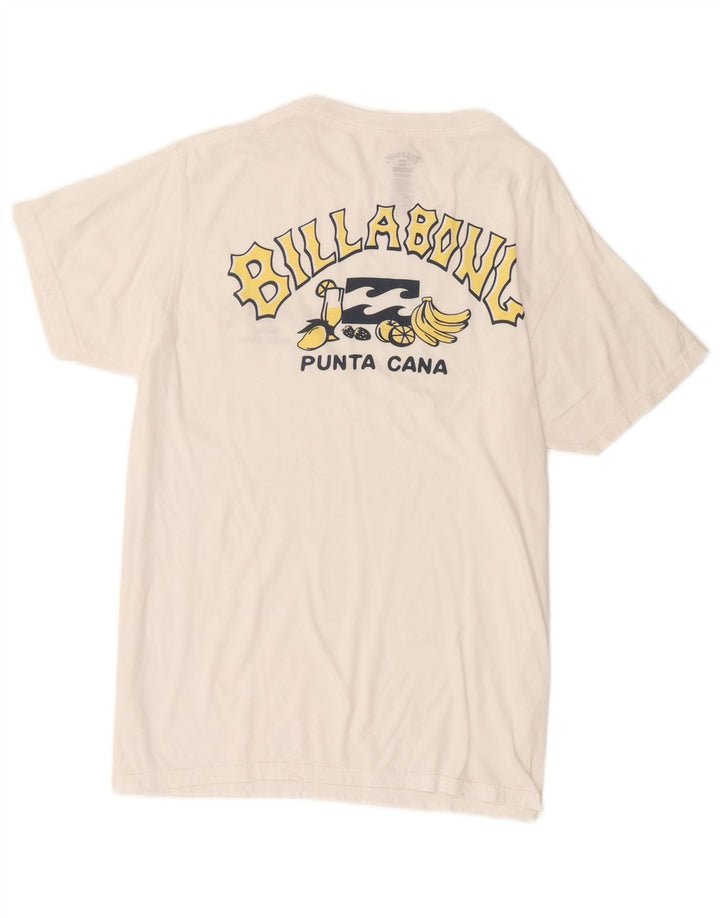Billabong T-Shirt Graphique Homme Blanc Moyen Coton