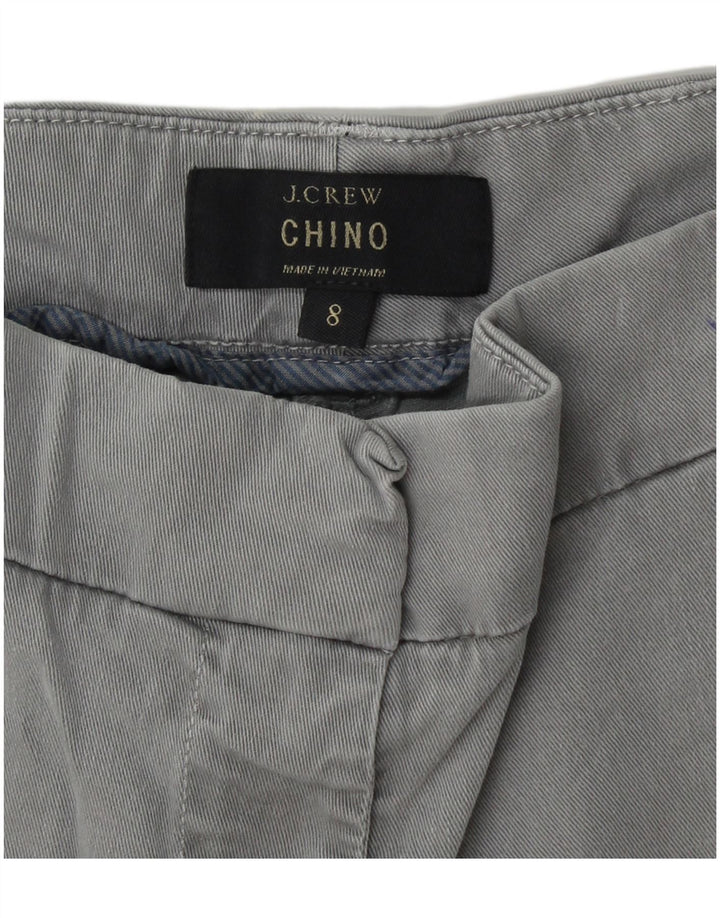 J. CREW Short Chino Femme US 8 Medium W30 Coton Gris