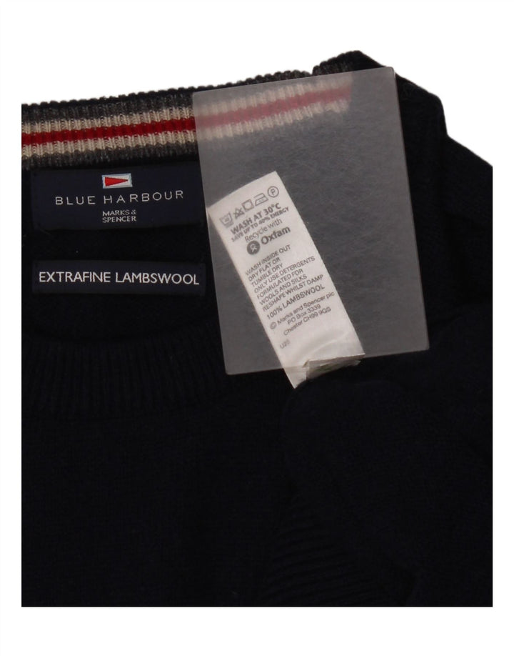 Marks & Spencer Pull à Col Rond Blue Harbour Homme Bleu Marine Moyen