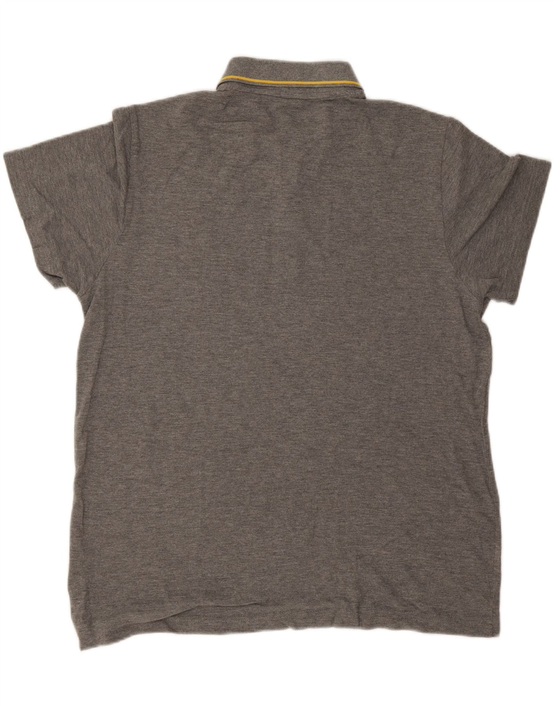 Puma Polo Homme Large Gris Rayé Coton