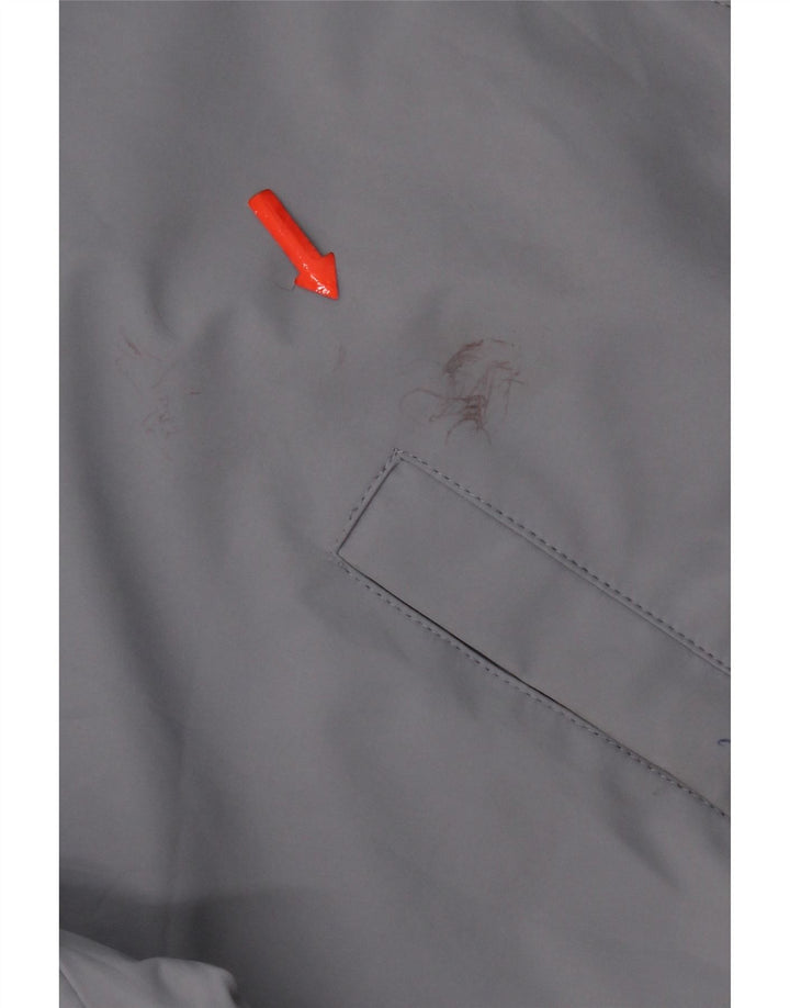 Zara Veste Bomber Homme UK 38 Gris Moyen Polyester