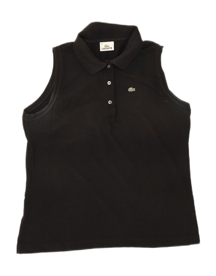 Lacoste Polo sans manches femme taille 48 XL noir