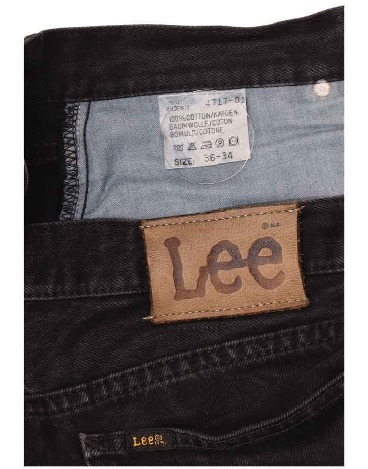 Lee Jean Fuselé Phoenix W36 L34 Homme Noir Coton