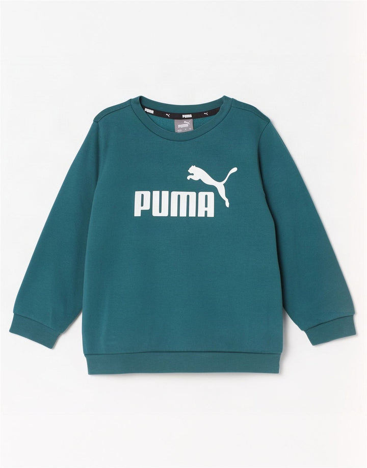 Puma Sweat-shirt graphique pour garçon 2-3 ans Vert Coton
