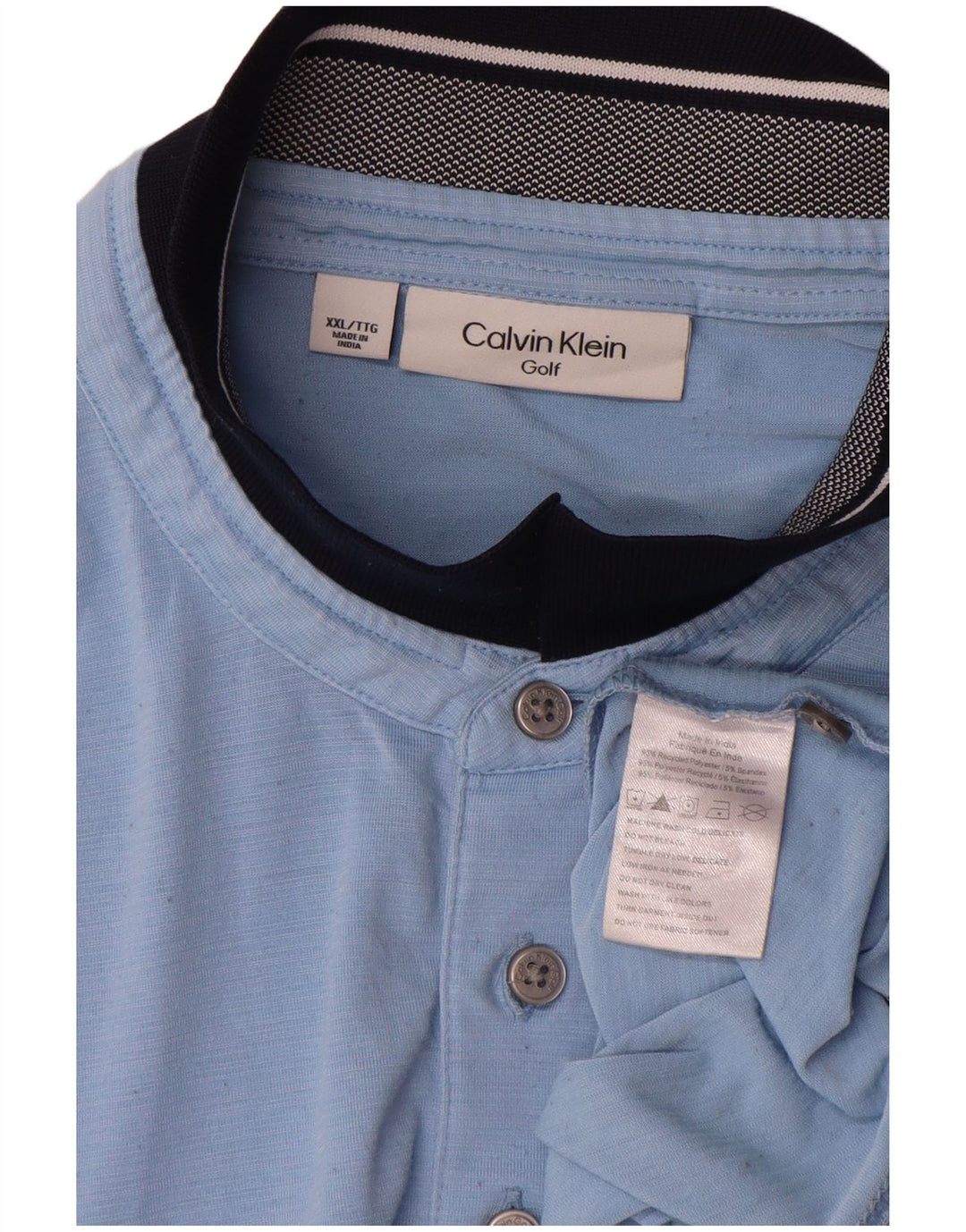 Calvin Klein Polo Homme 2XL Bleu Polyester