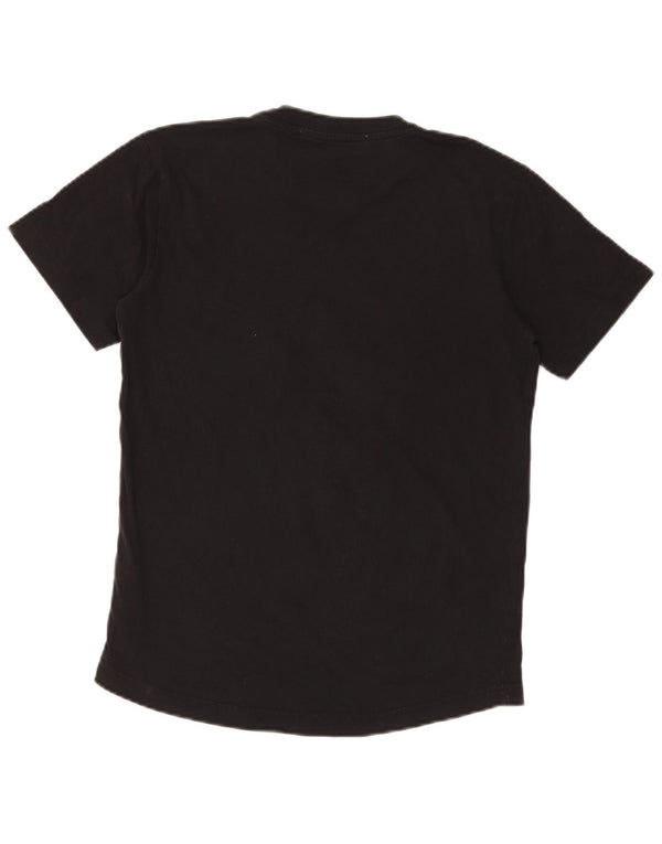 Calvin Klein Jeans Womens T-Shirt Top UK 6 XS Black Cotton