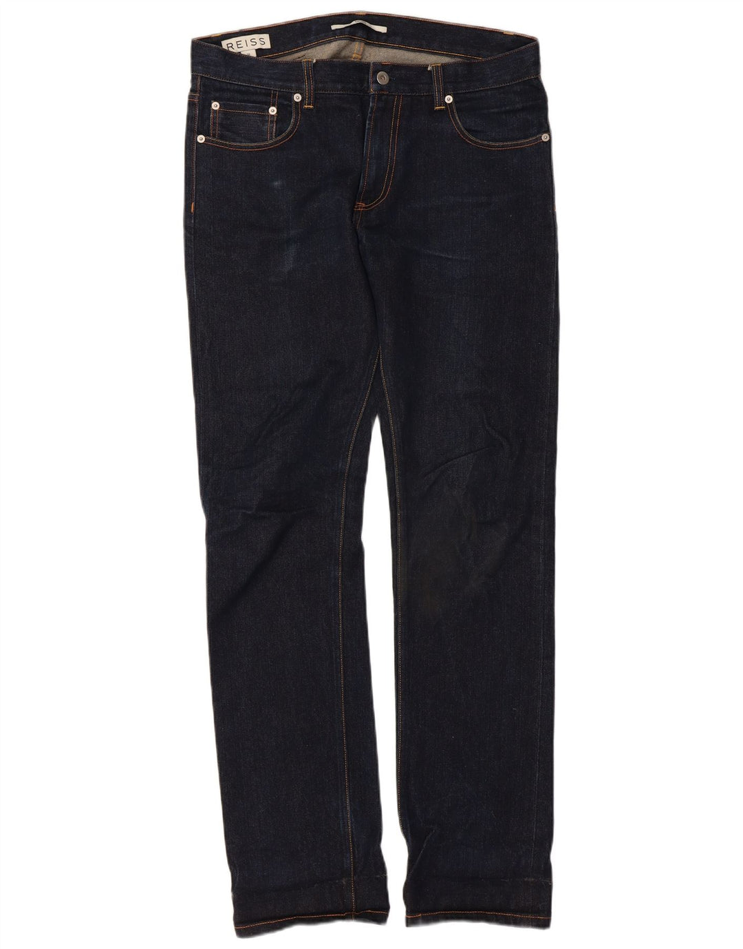 Reiss Jean Slim Femme W32 L30 Bleu Marine Coton