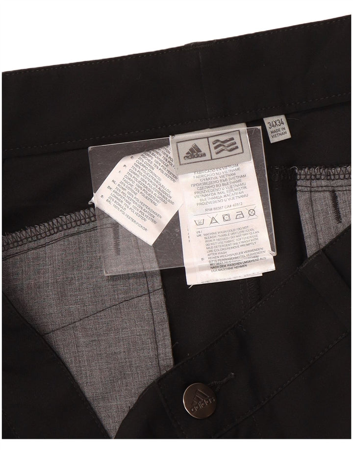 Adidas Pantalon Chino Slim Homme W34 L34 Noir Polyester