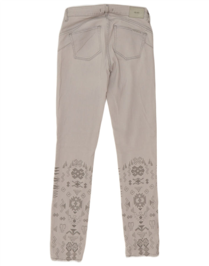 Liu Jo Jean Slim Femme W28 L31 Gris Géométrique