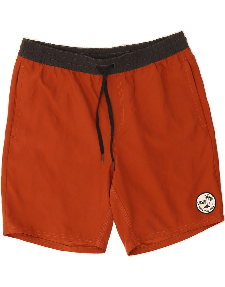 VANS Mens Swimming Shorts Large  Orange Polyester Vintage Vans and Second-Hand Vans from Messina Hembry 