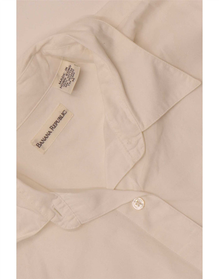 Banana Republic Chemise surdimensionnée pour femme UK 44 en coton blanc moyen