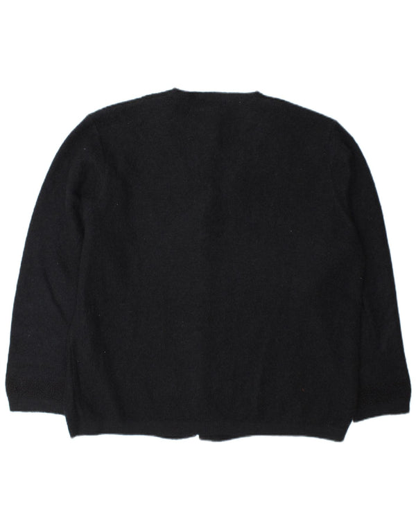 Mimi Cardigan pour femme UK 16 Large Bleu marine Mohair