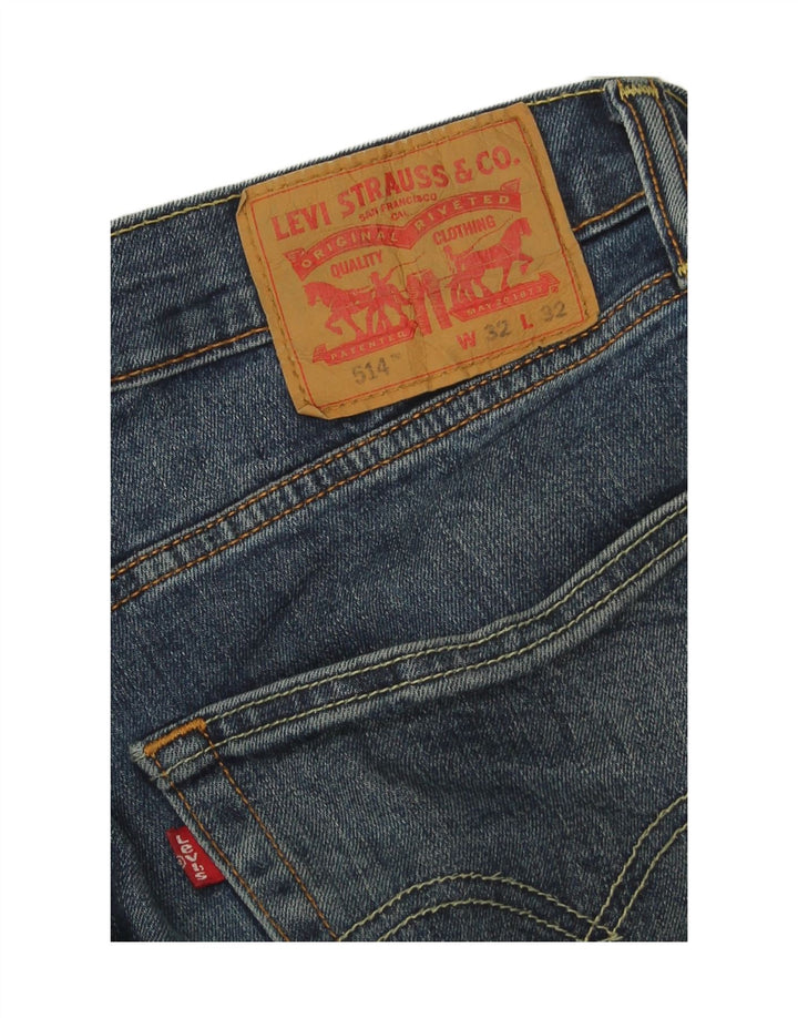 Levi's Jean Droit 514 Homme Bleu W32 L32 Coton