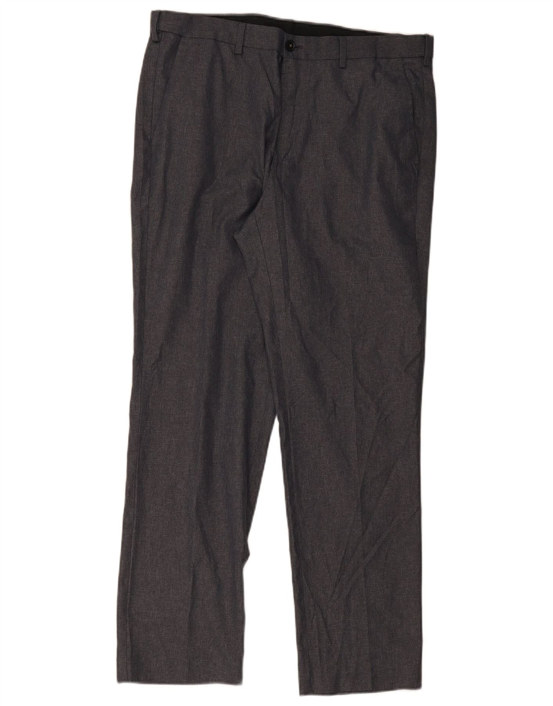 Marks & Spencer Pantalon Chino Droit Homme W36 L30 Gris Polyester