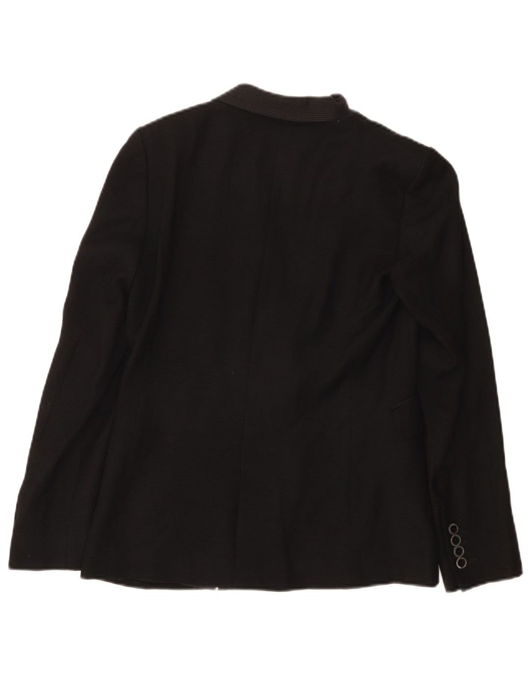 MASSIMO DUTTI Veste blazer 1 bouton pour femme EU 36 XS Laine noire