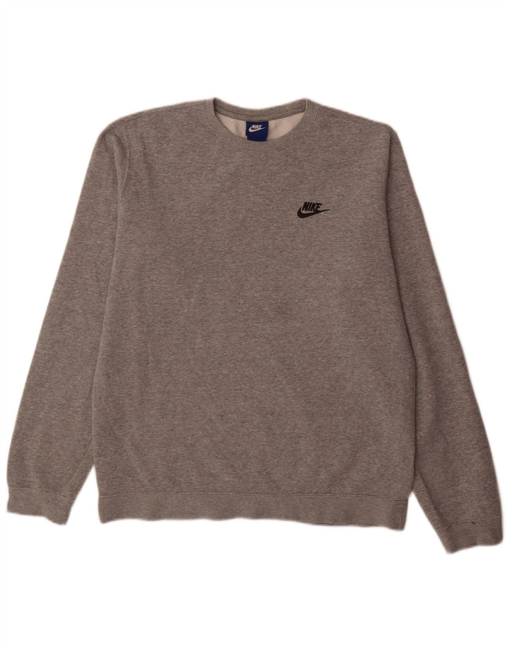Nike Sweat-shirt en coton gris moyen pour homme