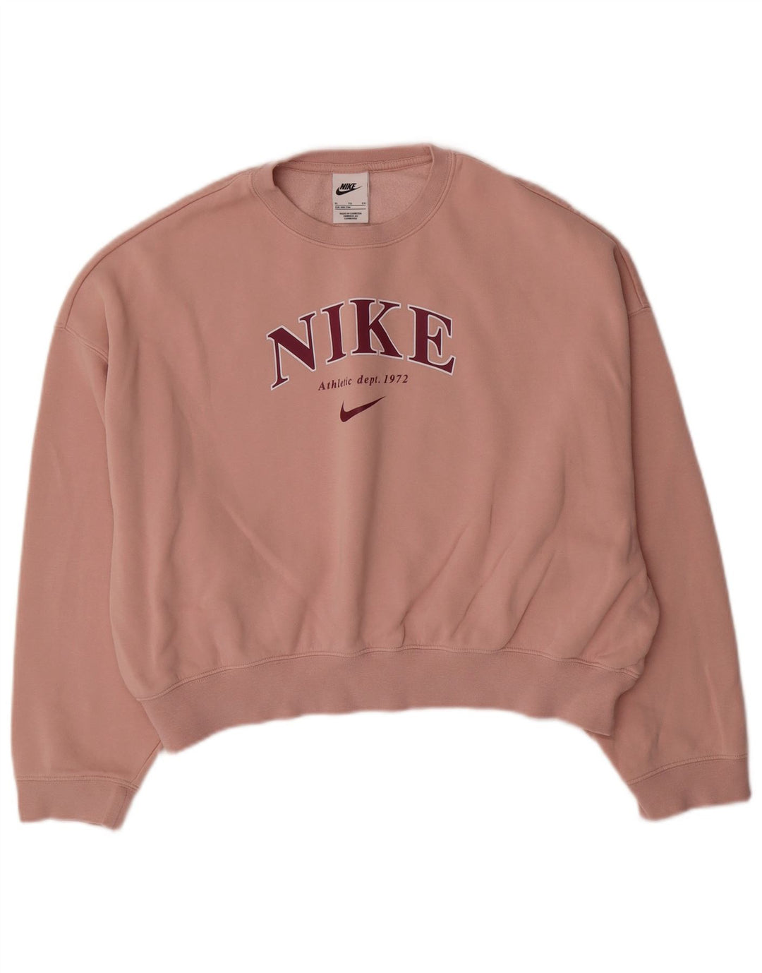 NIKE Pull-over surdimensionné graphique pour fille 13-14 ans XL Rose Coton
