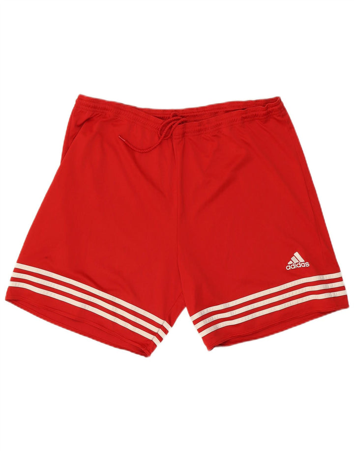 Adidas Short de sport Climalite pour homme XL Rouge Polyester