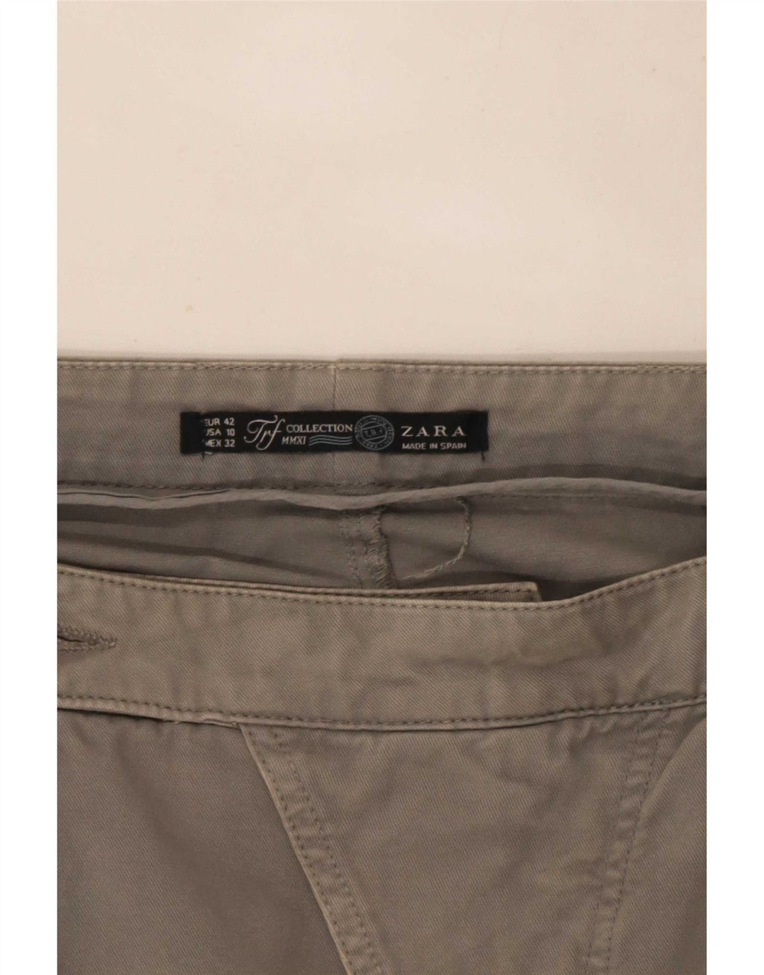 Zara Femmes Trafaluc Pegged Mini Jupe EU 42 Large W32 Gris