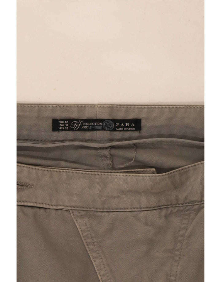 Zara Femmes Trafaluc Pegged Mini Jupe EU 42 Large W32 Gris