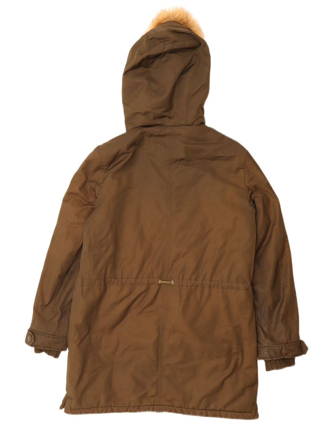 Zara Femme Trafaluc Parka à capuche UK 14 Medium Kaki Polyester