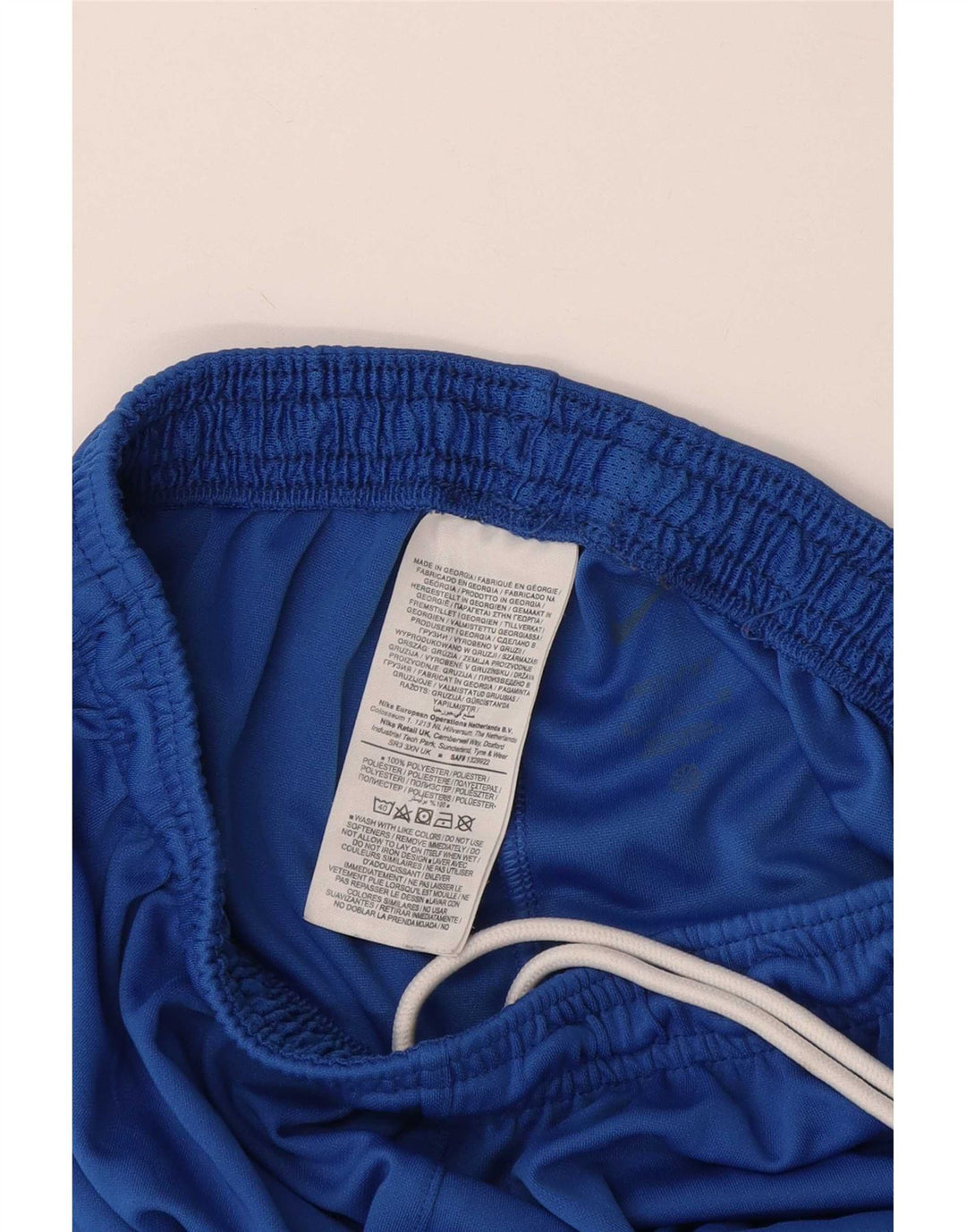 Short de sport Nike pour hommes, petit, bleu, polyester