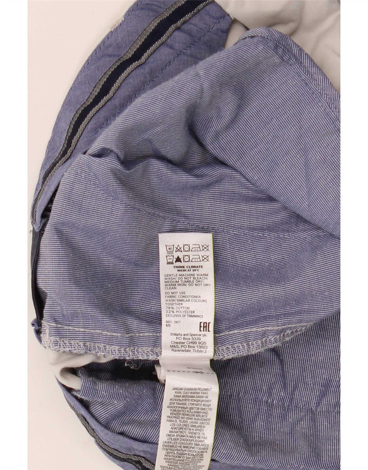 Marks & Spencer Short Chino Homme W36 Grand Gris Coton
