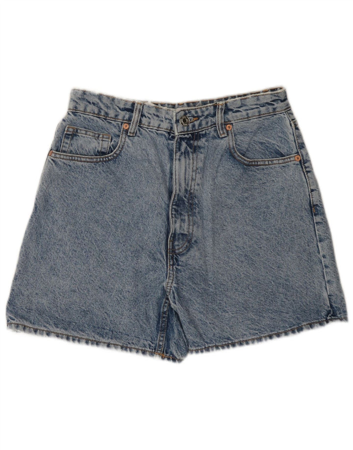 Zara Short en jean pour femme EU 40 Medium W30 Bleu Coton