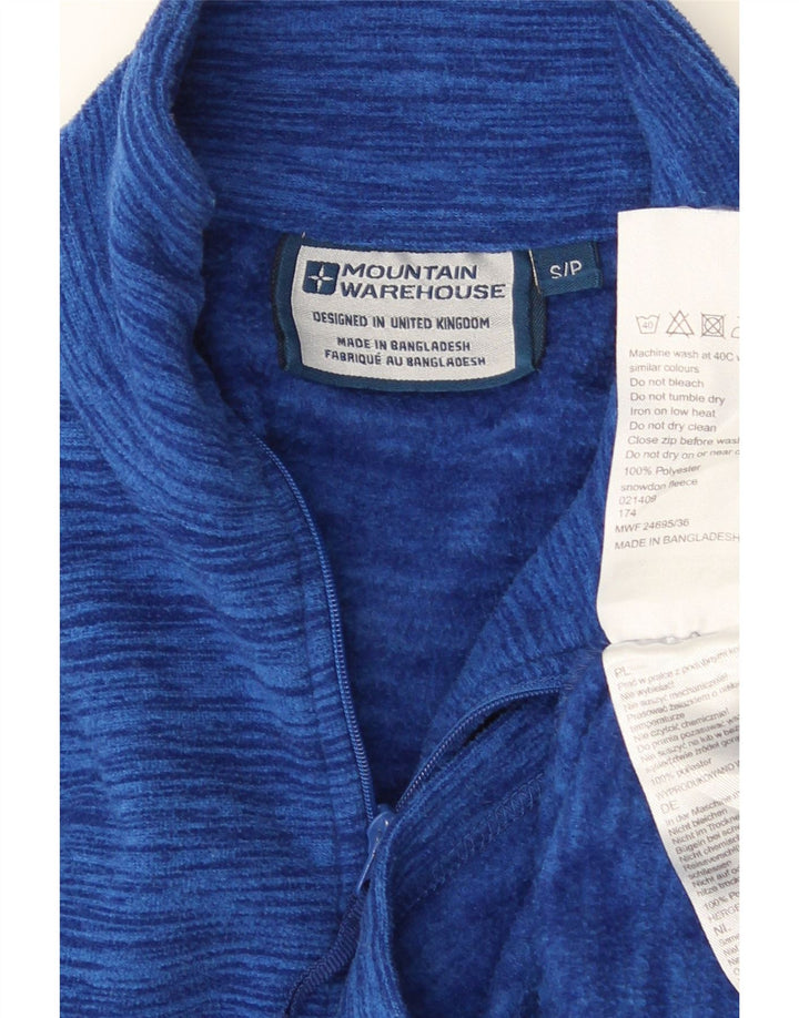 MOUNTAIN WAREHOUSE Pull Polaire à Col Zippé pour Homme Petit Bleu Moucheté