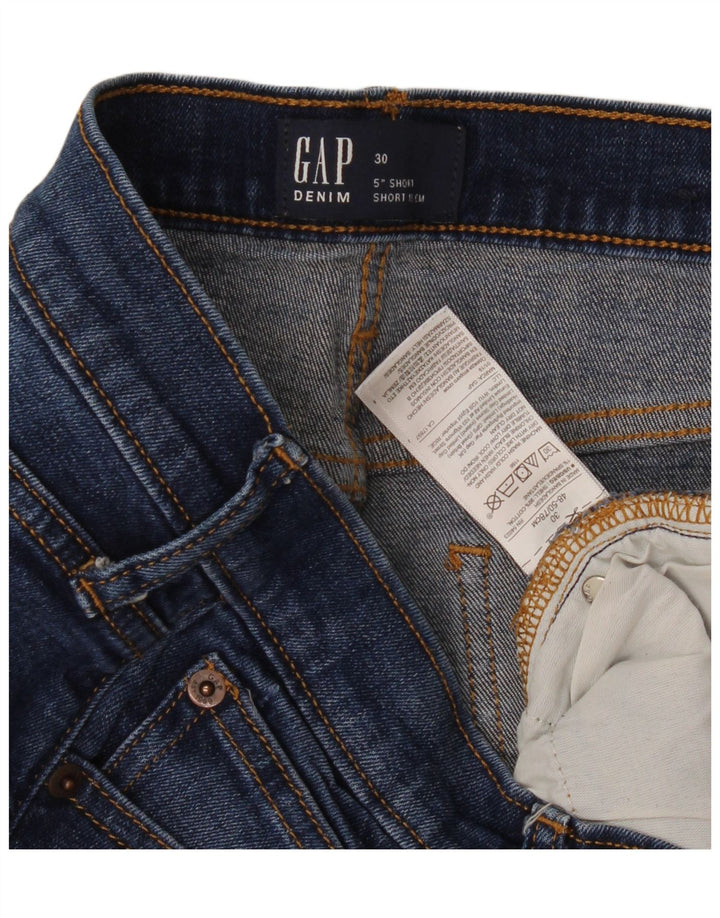 Gap Short En Jean Femme W30 Bleu Moyen Coton