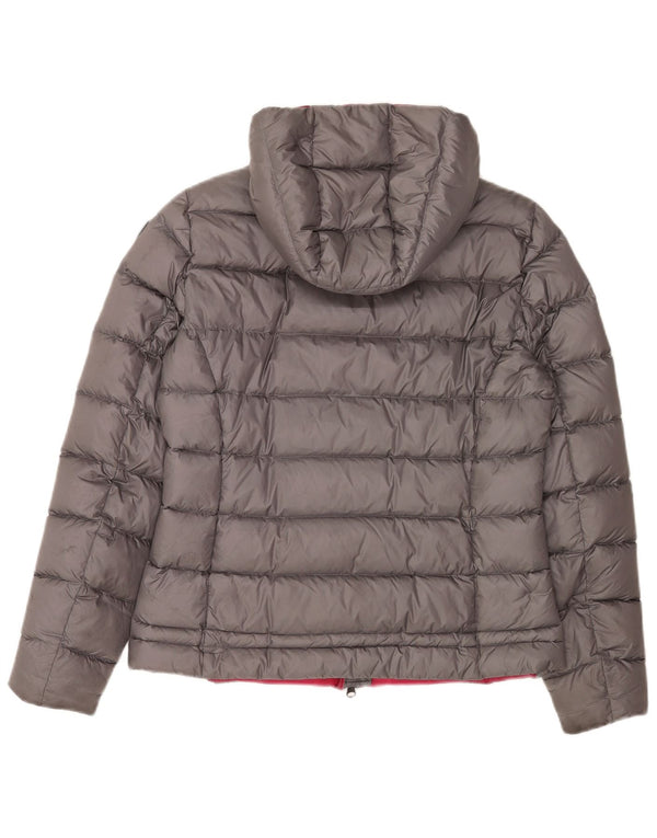 Blauer Veste matelassée à capuche pour femme UK 44 Gris moyen Polyamide